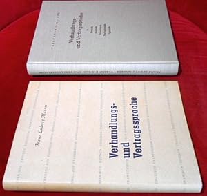 Bild des Verkufers fr Verhandlungs- und Vertragssprache. Wrter und Wortfgungen in deutscher, englischer, franzsischer, portugiesischer und spanischer Sprache zum Verkauf von Antiquariat Clement