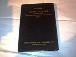 Seller image for Register of Defunct and Other Companies Removed from the Stock Exchange Official Year Book 1946 for sale by Wheen O' Books