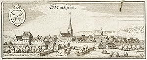 Imagen del vendedor de Heimsheim. Gesamtansicht. Merian. Heimsheim a la venta por GALERIE HIMMEL