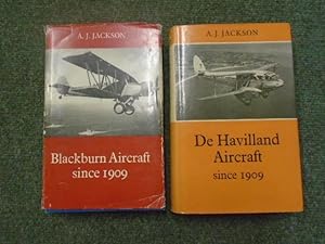Bild des Verkufers fr 2 volumes on the development of aircraft by A. J. Jackson [contains 'Blackburn Aircraft, since 1909' and 'De Havilland Aircraft, since 1909'] zum Verkauf von Keoghs Books