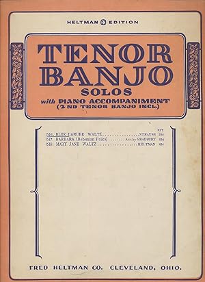 Blue Danube Waltz: Tenor Banjo Solo with Piano Accompaniment (2nd Tenor Banjo incl.)