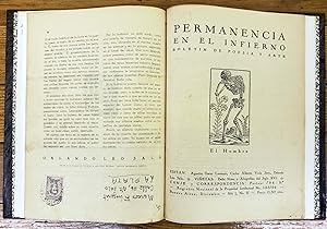 Seller image for PERMANENCIA EN EL INFIERNO. Boletin de poesia y arte for sale by Chaco 4ever Books