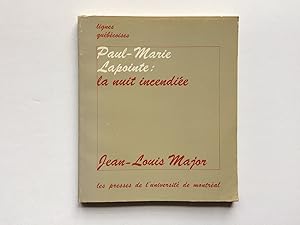 Seller image for Paul-Marie LAPOINTE : La Nuit Incendie for sale by Pascal Coudert