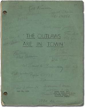 Bild des Verkufers fr The Desperados are in Town [The Outlaws are in Town] (Original screenplay for the 1956 film) zum Verkauf von Royal Books, Inc., ABAA