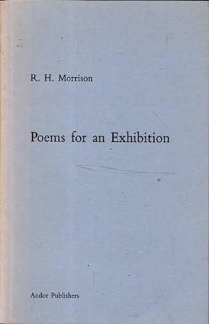 Seller image for Poems for an Exhibition for sale by Goulds Book Arcade, Sydney