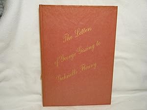 Seller image for The Letters of George Gissing to Gabrielle Fleury for sale by curtis paul books, inc.
