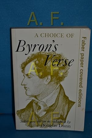 Bild des Verkufers fr Choice of Byrons Verse zum Verkauf von Antiquarische Fundgrube e.U.