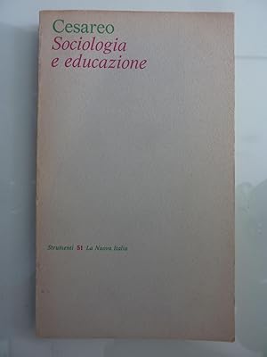 SOCIOLOGIA ED EDUCAZIONE Strumenti, 51