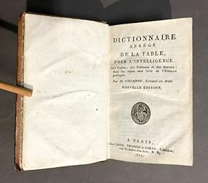 Dictionnaire abrégé de la fable,. Pour l'intelligence des Poëtes, des Tableaux et des Statues, do...