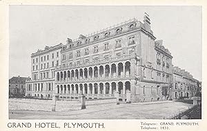 Seller image for Grand Hotel Plymouth Official Telegram Antique Advertising Postcard for sale by Postcard Finder