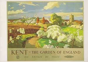 Imagen del vendedor de Kent The Garden Of England See Britain By Train Poster Advertising Postcard a la venta por Postcard Finder