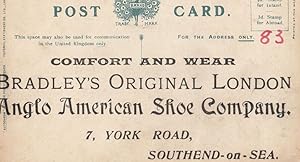 Southend On Sea Shoe Shoes Company Antique Advertising Postcard