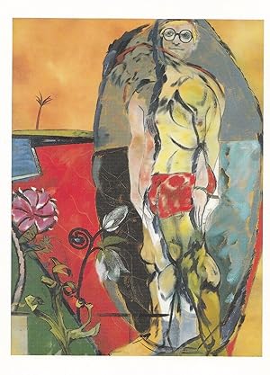 RB Kitaj Jewish Artist A Retrospective Tate Gallery Art Cubism Painting Postcard