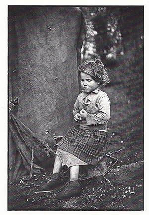 New Forest 1940s Hampshire Children In Poverty Stone Age Art Postcard