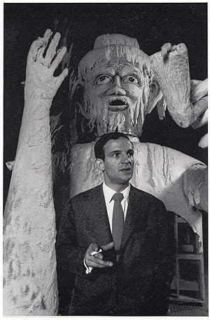 Francois Truffaut Henri Dauman French Film Director Smoking at Louvres Photo Postcard