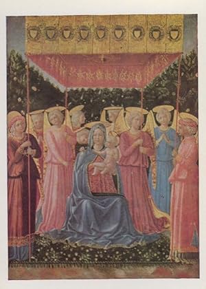 Image du vendeur pour Fra Angelico The Virgin & Child With Angels National Gallery Painting Postcard mis en vente par Postcard Finder