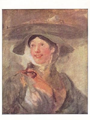 William Hogarth The Shrimp Girl Art Picture London Gallery Painting Postcard