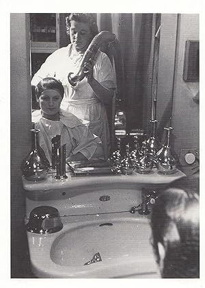 Hairdresser Hairdressing Salon in WW2 War Photo Postcard