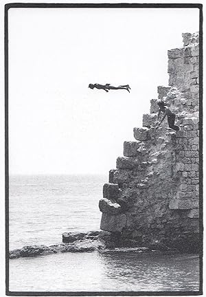 Bild des Verkufers fr Suicide High Jump Jumper in Israel 1970s Death Dive Postcard zum Verkauf von Postcard Finder