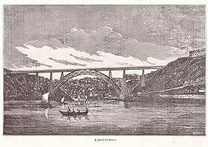 Gustave Eiffel Tower Old French Railway Engineer Ponte Maria Pia Bridge Postcard