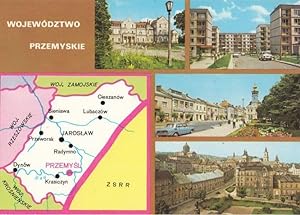 Surprasl Poland Polish Map Postcard