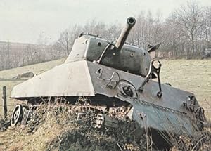 M4A3 Sherman from 1974 British Army Military Tank Rare Postcard