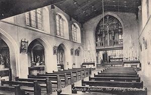 Altar & Organ in The Friary Chilworth Church Antique Postcard