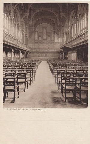 Organ in the Great Hall Church House Westminster Antique Postcard
