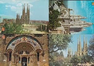Barcelona Temple Holy Family Square Religious 4x Postcard s