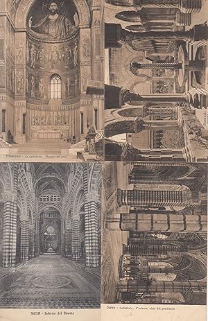 Siena Monreale 4x Cathedral Cattedrale Postcard s