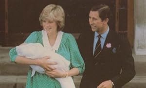 Prince William Of Wales Charles Newly Born Child 1982 Royal Postcard