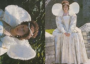 Queen Elizabeth I Costume Plymouth Armada Experience 2x Pageant Rare Postcard s
