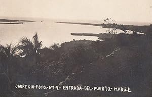 Seller image for Jaure Guifoto Entrada Del Puerto Mariel Antique Real Photo Spanish Postcard for sale by Postcard Finder