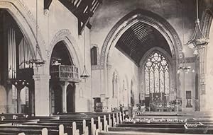 Dartford Holy Trinity Church Organ & Interior Antique Old Real Photo Postcard