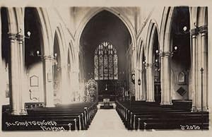 Organ Interior of All Saints Church Fulham Johns Publishers Real Photo Postcard