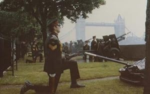 Prince William Of Wales Salute Of Guns Military Firing Fire Gun Royal Postcard