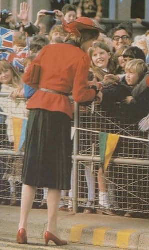 1981 Tour Of Wales Welsh Visit Children Princess Diana Royal Wedding Postcard
