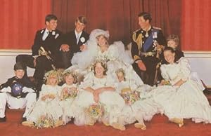 Princess Diana Patrick Lichfield Family Album Royal Wedding Postcard