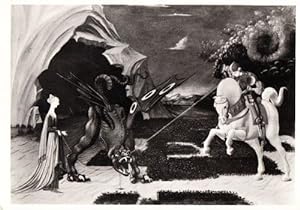 Seller image for Paolo Uccelio St George & The Dragon Rare London Art Gallery Painting Postcard for sale by Postcard Finder