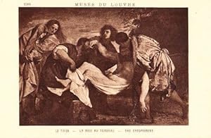 Seller image for La Titien The Entombment Museum De Louvre Art Gallery Antique Painting Postcard for sale by Postcard Finder