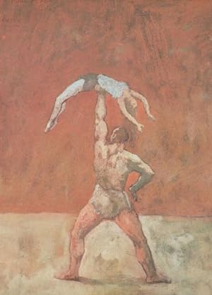 Picasso Acrobat Somersault Painting Postcard