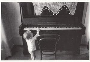Seller image for Tiny Baby Child Playing Giant Piano Photo Postcard for sale by Postcard Finder