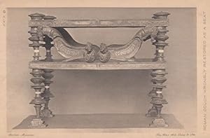 Roman Couch Wrongly Restored As A Seat Antique Postcard