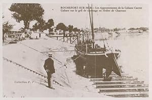 Rochefort Sur Mer Cabane Carree Charente River Repro Rare French Postcard