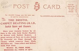 Bristol Park Row Carpet Cleaners Scotch Dyers Advertising Postcard