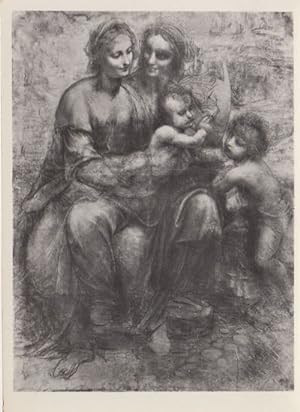 Seller image for Leonardo Da Vinci The Virgin & The Child Painting St John The Baptist Postcard for sale by Postcard Finder
