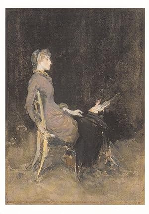 Seller image for Whistler Study In Black & Gold Madge O'Donoghue Painting Tate Gallery Postcard for sale by Postcard Finder