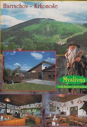 Krkonose Restaurant Restaurace Vyhlidkova Rare Polish Postcard