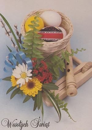 Polish Hand Made Wooden Recorder Crafts Musical Instrument Christmas Postcard