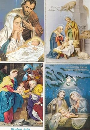 The Nativity Polish Christmas Poland 4x Postcard s